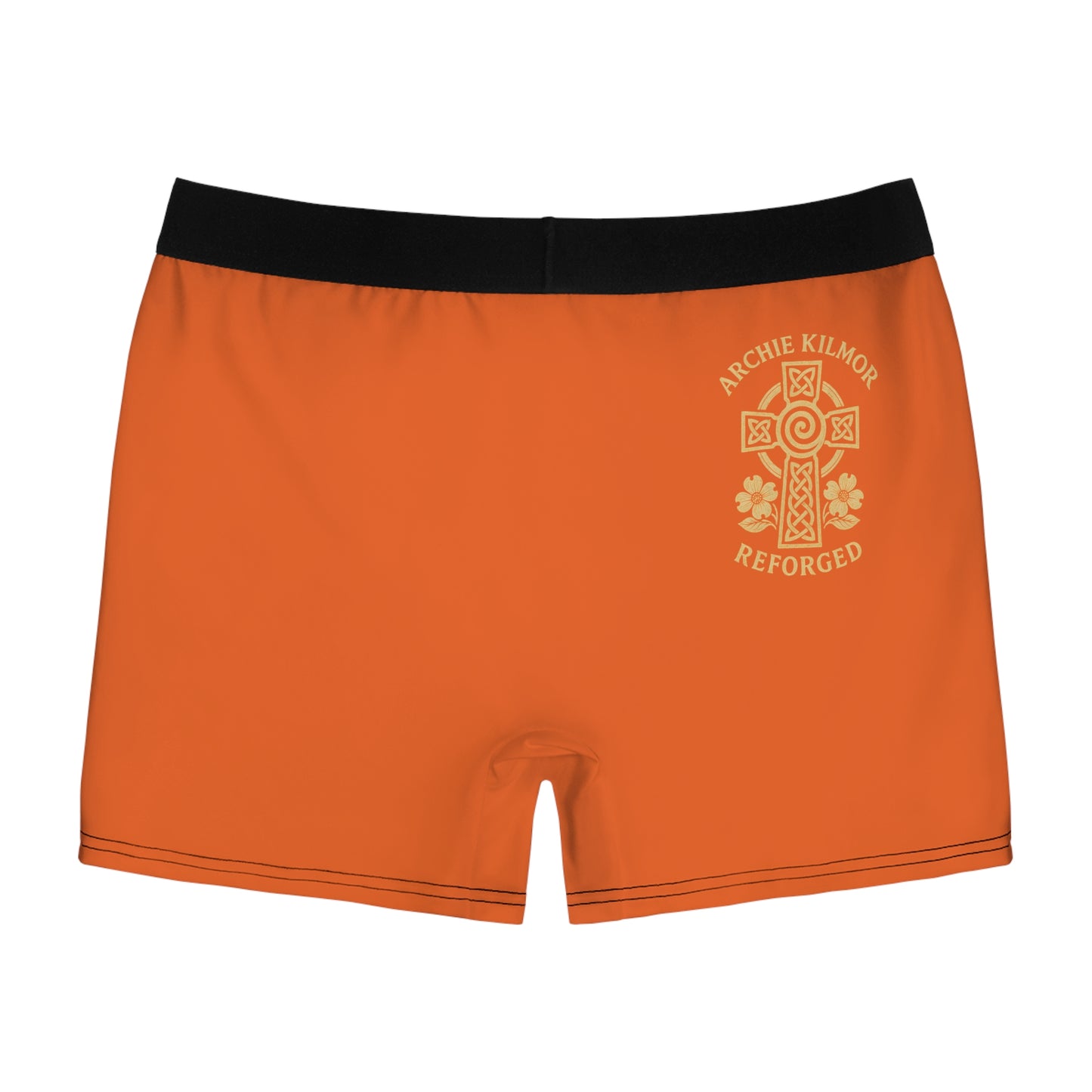 "Archie Kilmor Cross - Reforged" #01, Men's Boxer Briefs (Coral Gum Orange)