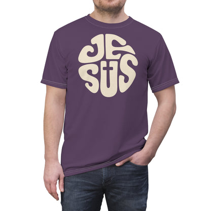 "Retro Jesus", Unisex T-shirt (Purple People Eater)