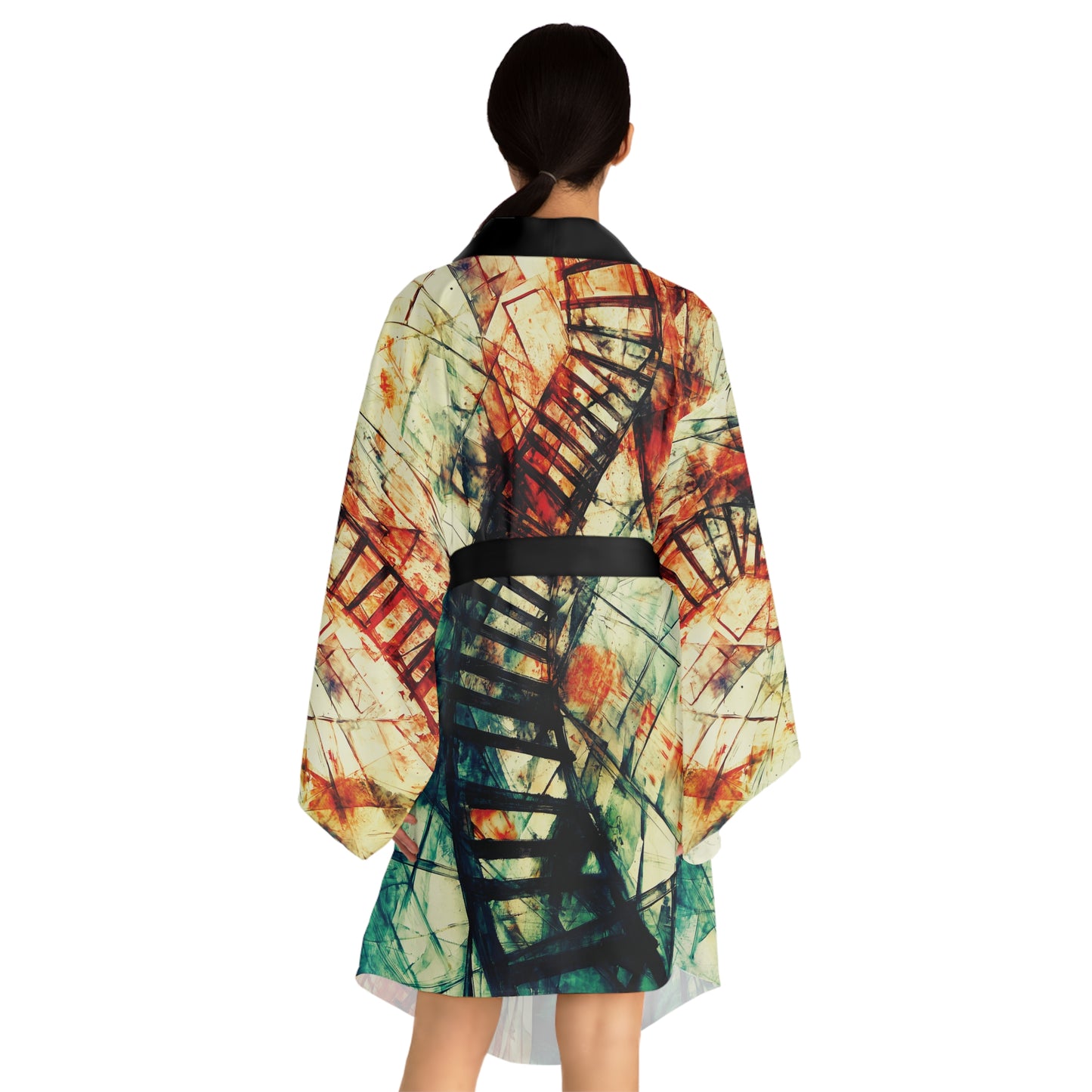 "Climb of the Eternal Soul", Long Sleeve Kimono Robe