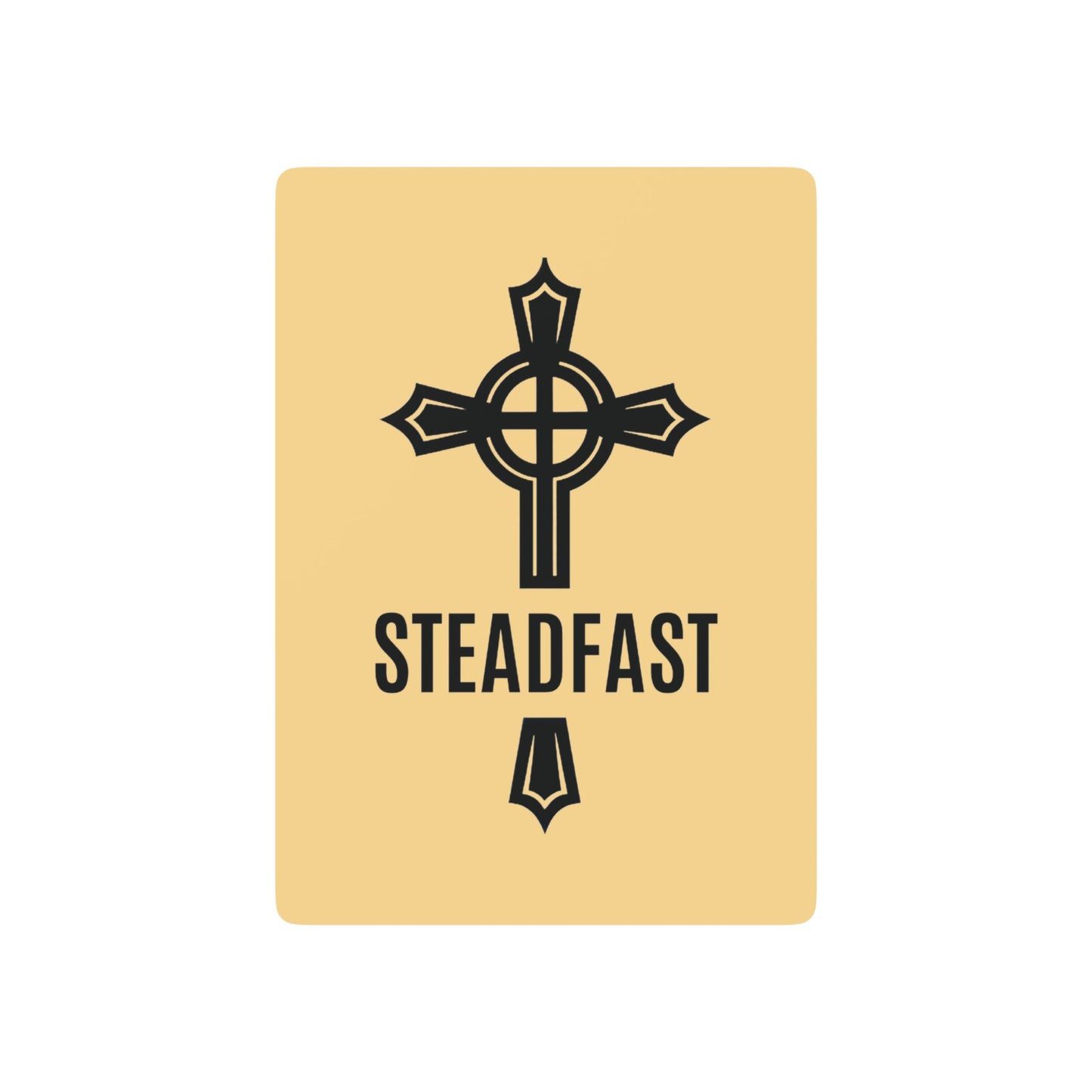 "Steadfast Cross", Christian Playing Cards (Zesty Custard)