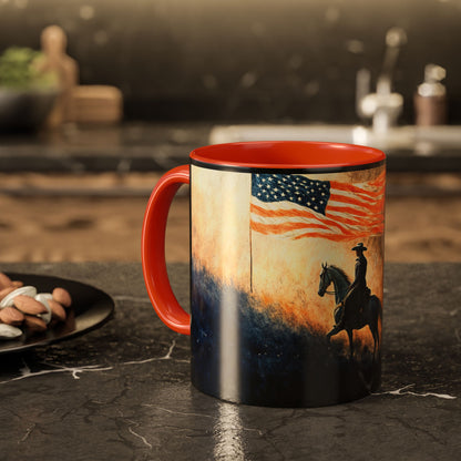 "Liberty under God", Colorful Mugs (11oz, 15oz)