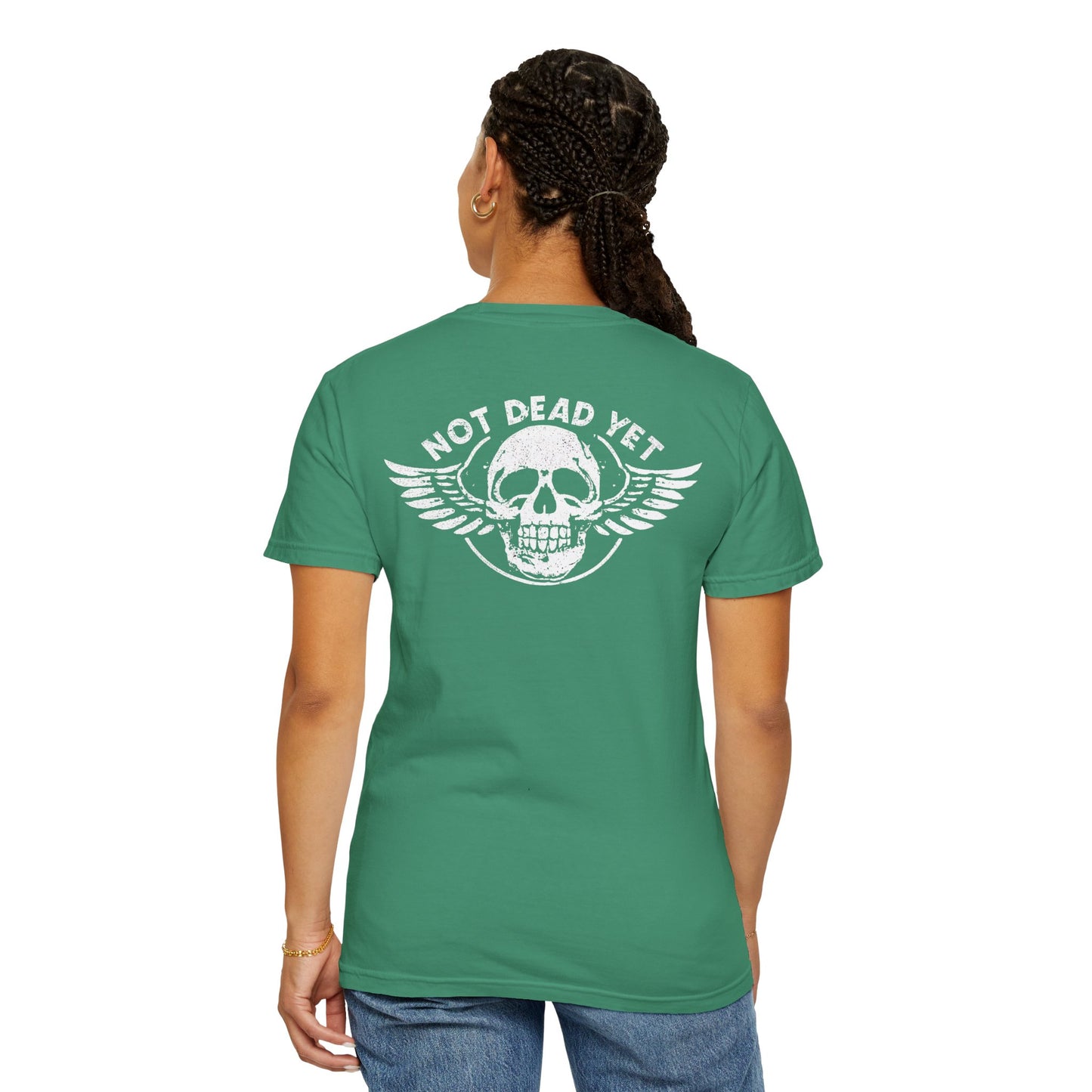 "Not Dead Yet - Winged Skull", Unisex T-shirt