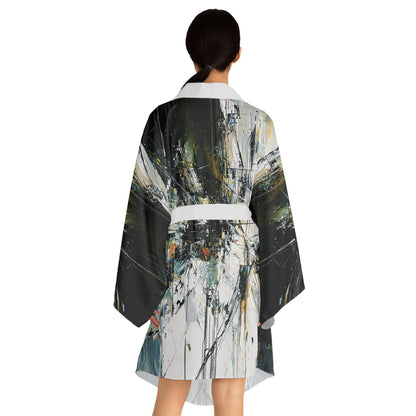 "Abstract 543", Long Sleeve Kimono Robe