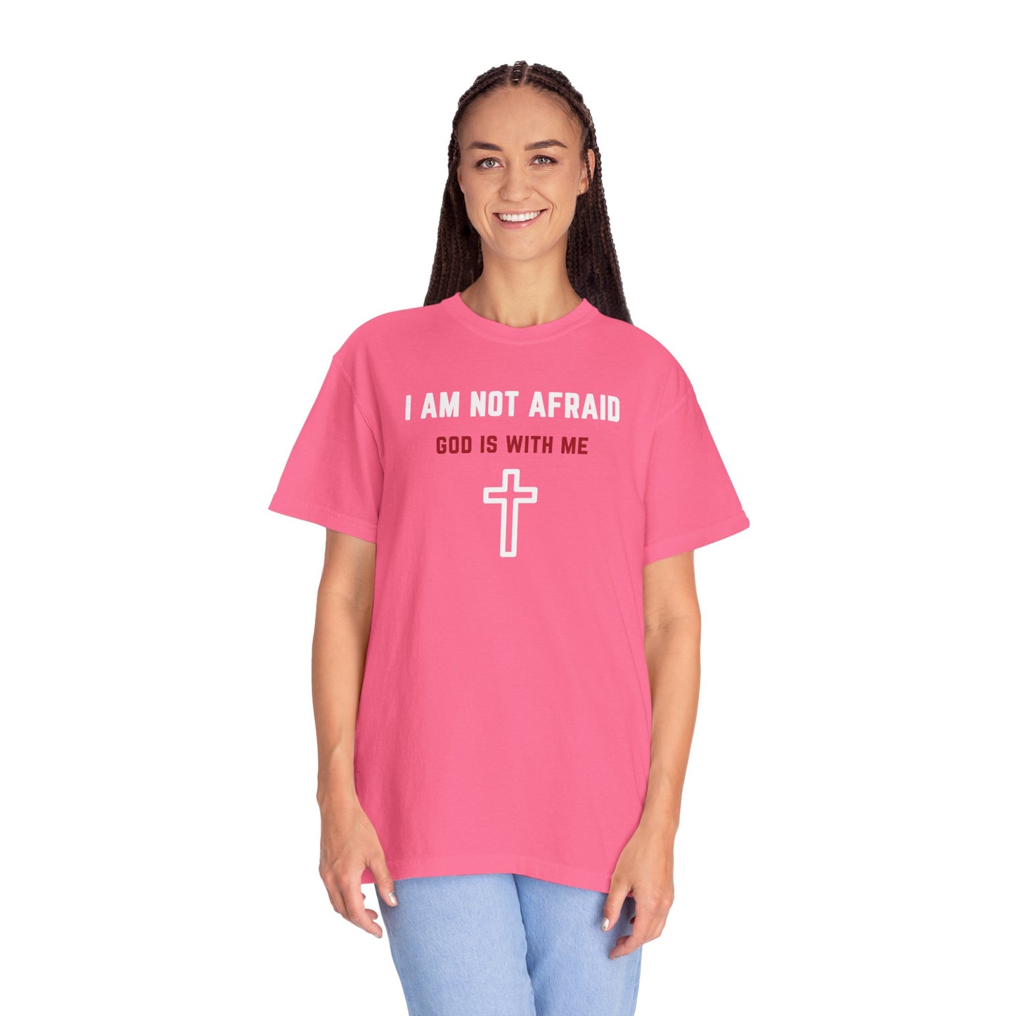 "I am not Afraid", Unisex T-shirt (Dark Colors)