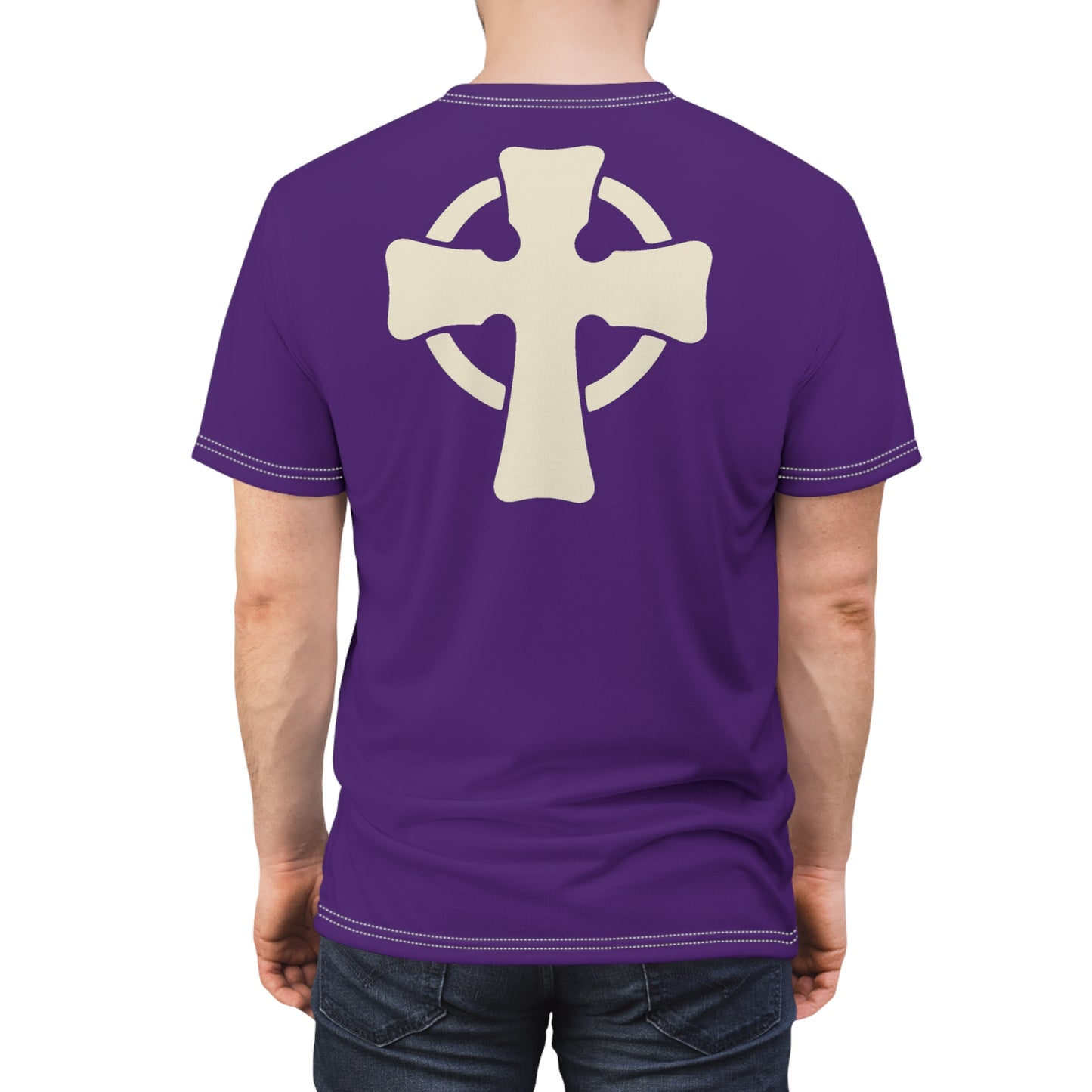 "Retro Jesus", Unisex T-shirt (Spanish Violet)