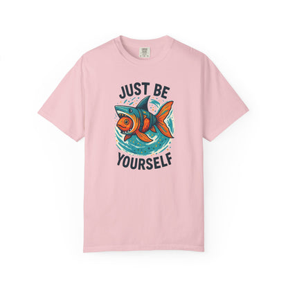 "Just Be Yourself", Unisex T-shirt (White and light colors)