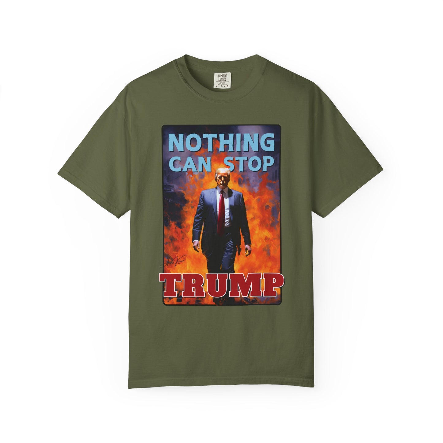 "Nothing Can Stop Trump", Unisex T-shirt (Dark Colors)