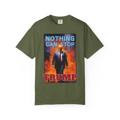 "Nothing Can Stop Trump", Unisex T-shirt (Dark Colors)