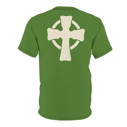 "Retro Jesus", Unisex T-shirt (Avocado Green)