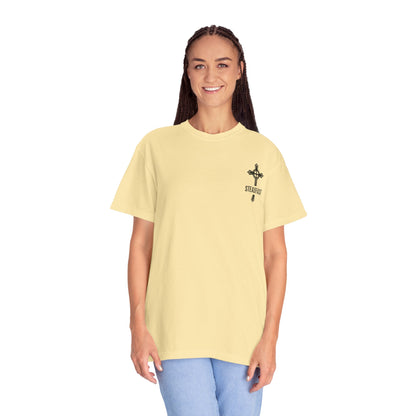 "Steadfast Cross in Black", Unisex T-shirt