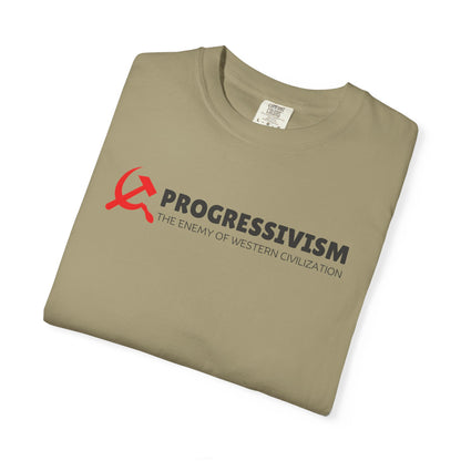 "Progressivism - Enemy of Western Civilization", Unisex T-shirt (Light Colors)