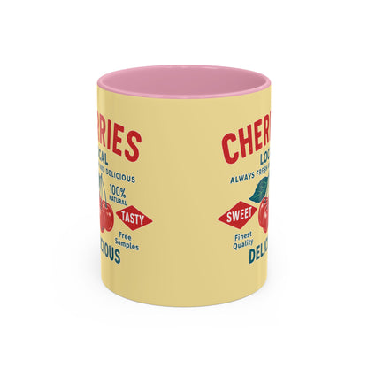 "Delicious Cherries", Colorful Mugs (11oz, 15oz) (Sanctum Veil)