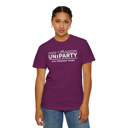 "The Uniparty Shot President Trump" #03, Unisex T-shirt