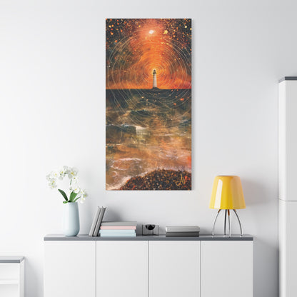 "Beacon in the Rings of Night", Fine Art Matte Canvas, Stretched, 1.25"