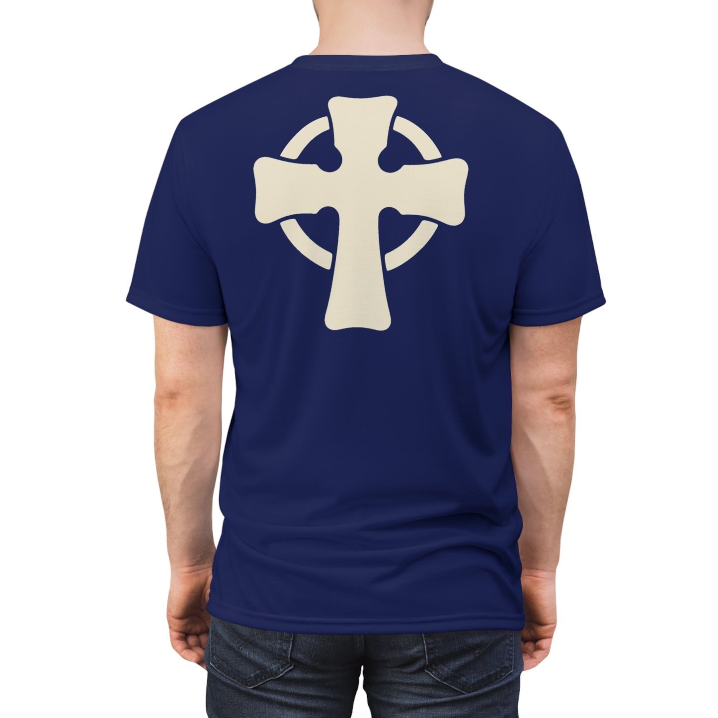 "Retro Jesus", Unisex T-shirt (Norway Blue)
