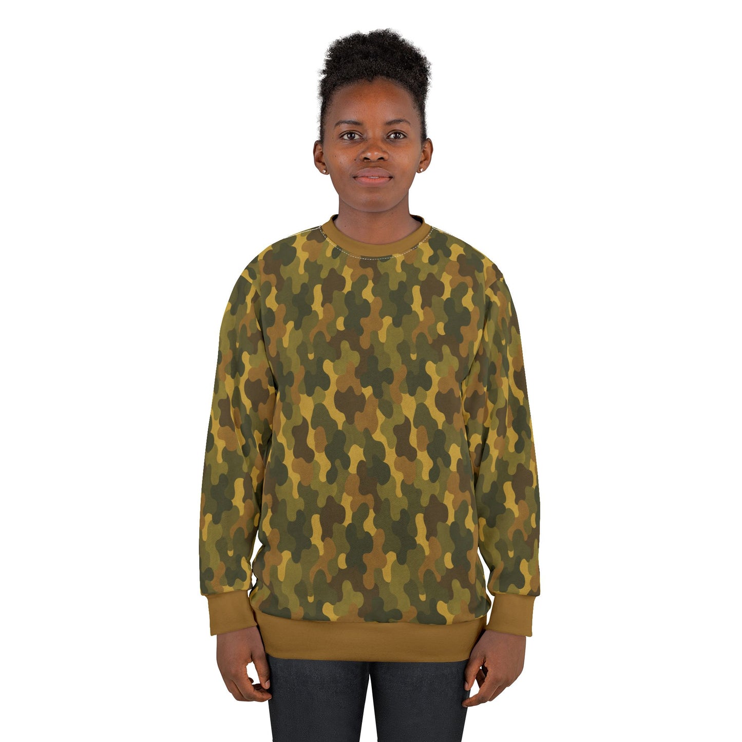 "SASR Day-Ops Camouflage", Unisex Sweatshirt (SASR Light Brown Cuffs and Collar)
