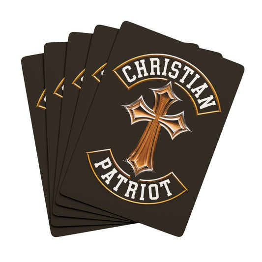 "Christian Patriot" #03, Christian Playing Cards (Ancient Brown)