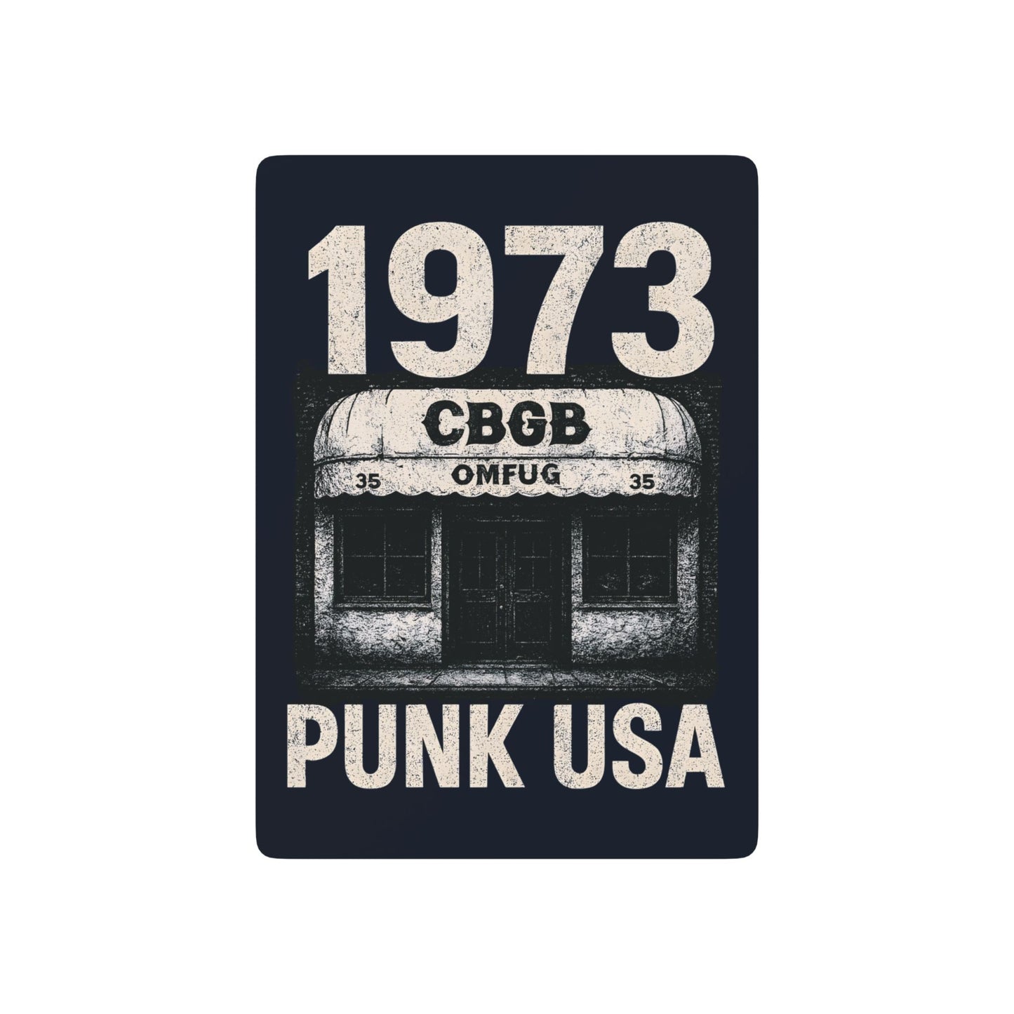 "1973 Punk USA", Cultural Playing Cards (Blackstone Blue)