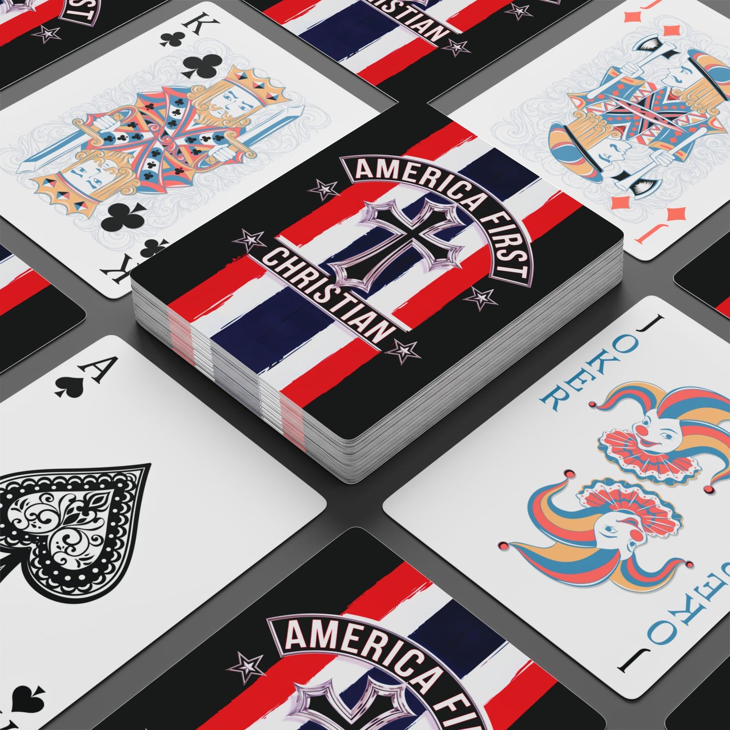 "America First Christian" #03, Christian Playing Cards