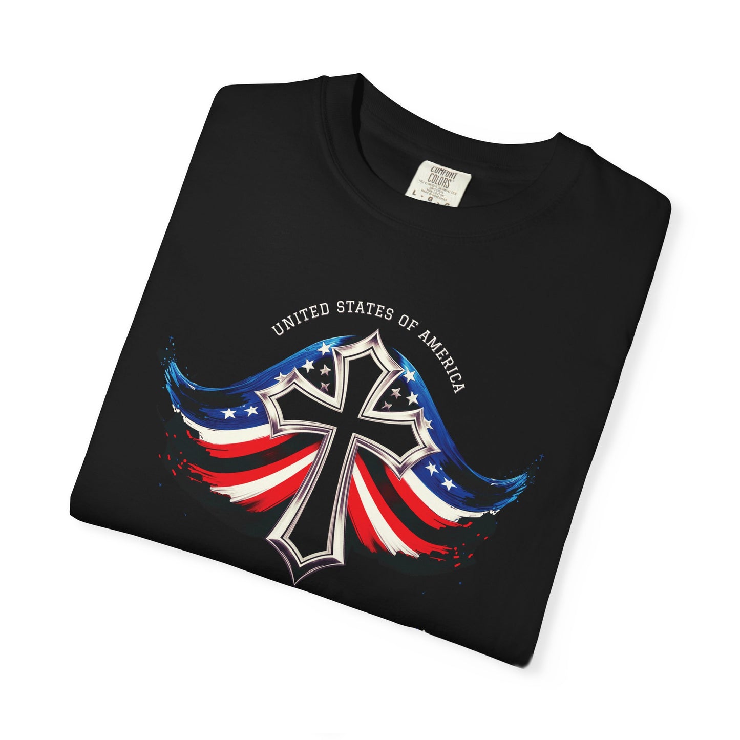 "USA Christian Republic" #05, Unisex T-shirt (Black)