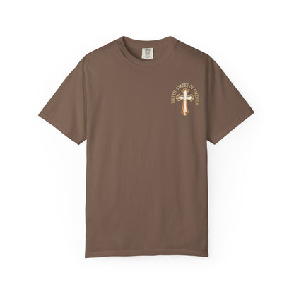 "USA Gold Cross", Unisex T-shirt