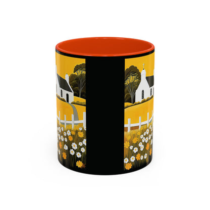 "Eaglais a’ Bhuidhe (Gaelic) - The Church of Golden Hope (English)", Colorful Mugs (11oz & 15oz)