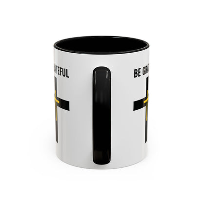 "Be Grateful", Accent Coffee Mug