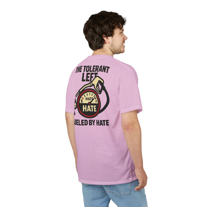 "The Tolerant Left", Unisex T-shirt (Abbey Veil Pink)