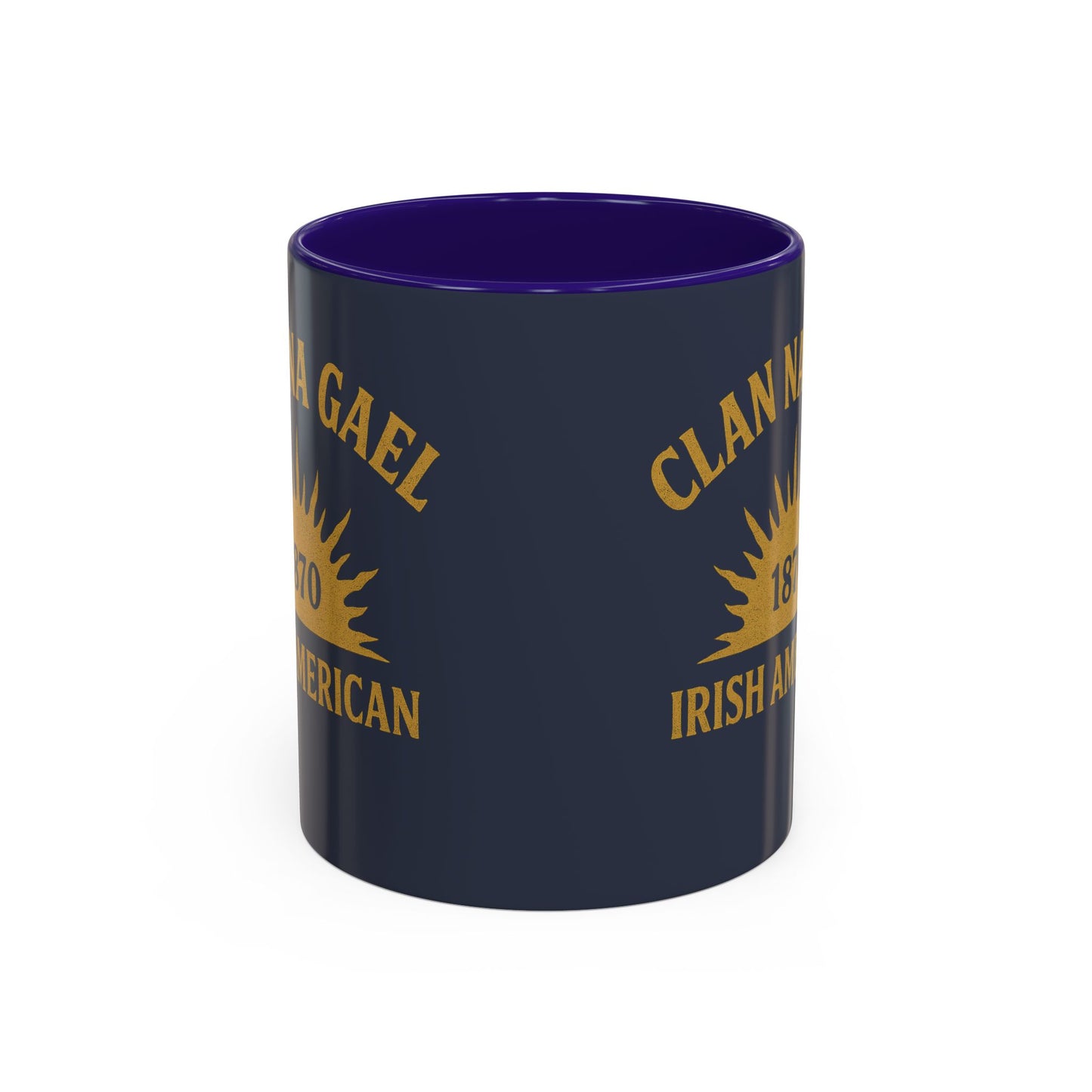 "Clan na Gael - Irish American", Colorful Mugs (11oz, 15oz) (Blue Burka Grey)