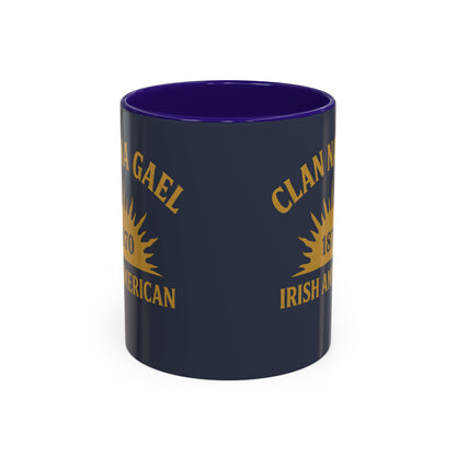 "Clan na Gael - Irish American", Colorful Mugs (11oz, 15oz) (Blue Burka Grey)