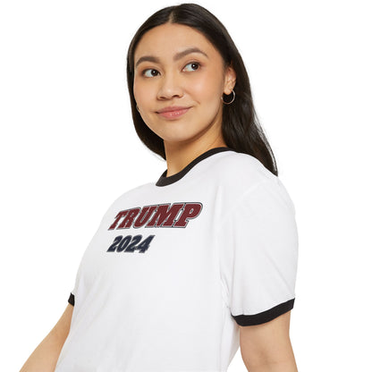 "TRUMP - 2024", Unisex Cotton Ringer T-Shirt - Historical Collectible
