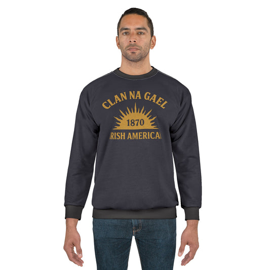 "Clan na Gael - Irish American", Unisex Sweatshirt (Black Rock Blue)