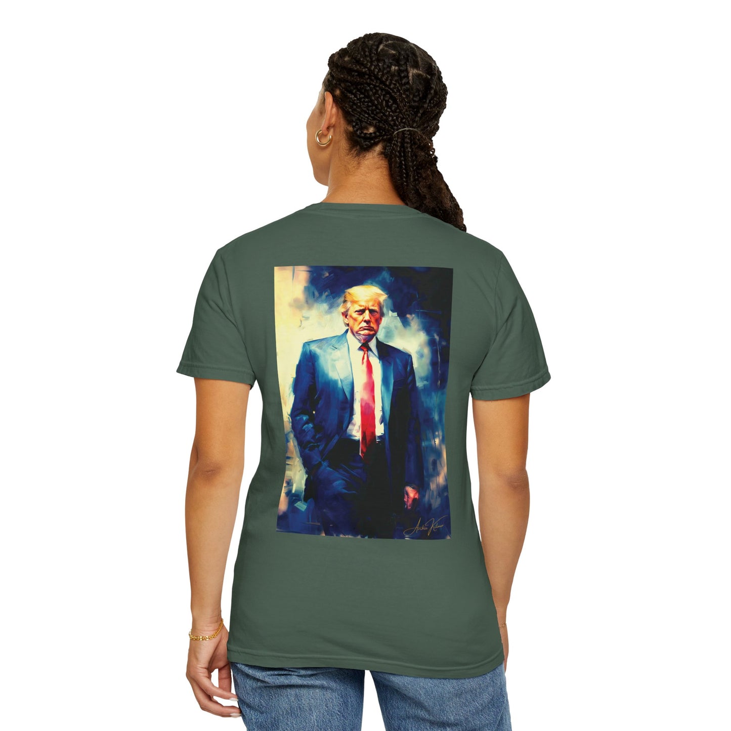 "Trump Portrait No. 6", Unisex T-shirt (Dark Colors)