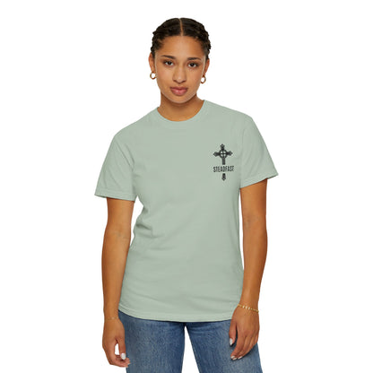 "Steadfast Cross in Black", Unisex T-shirt
