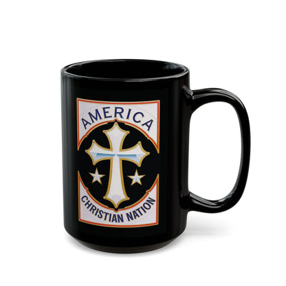 "America Christian Nation" #21, Black Mug (11oz & 15oz)