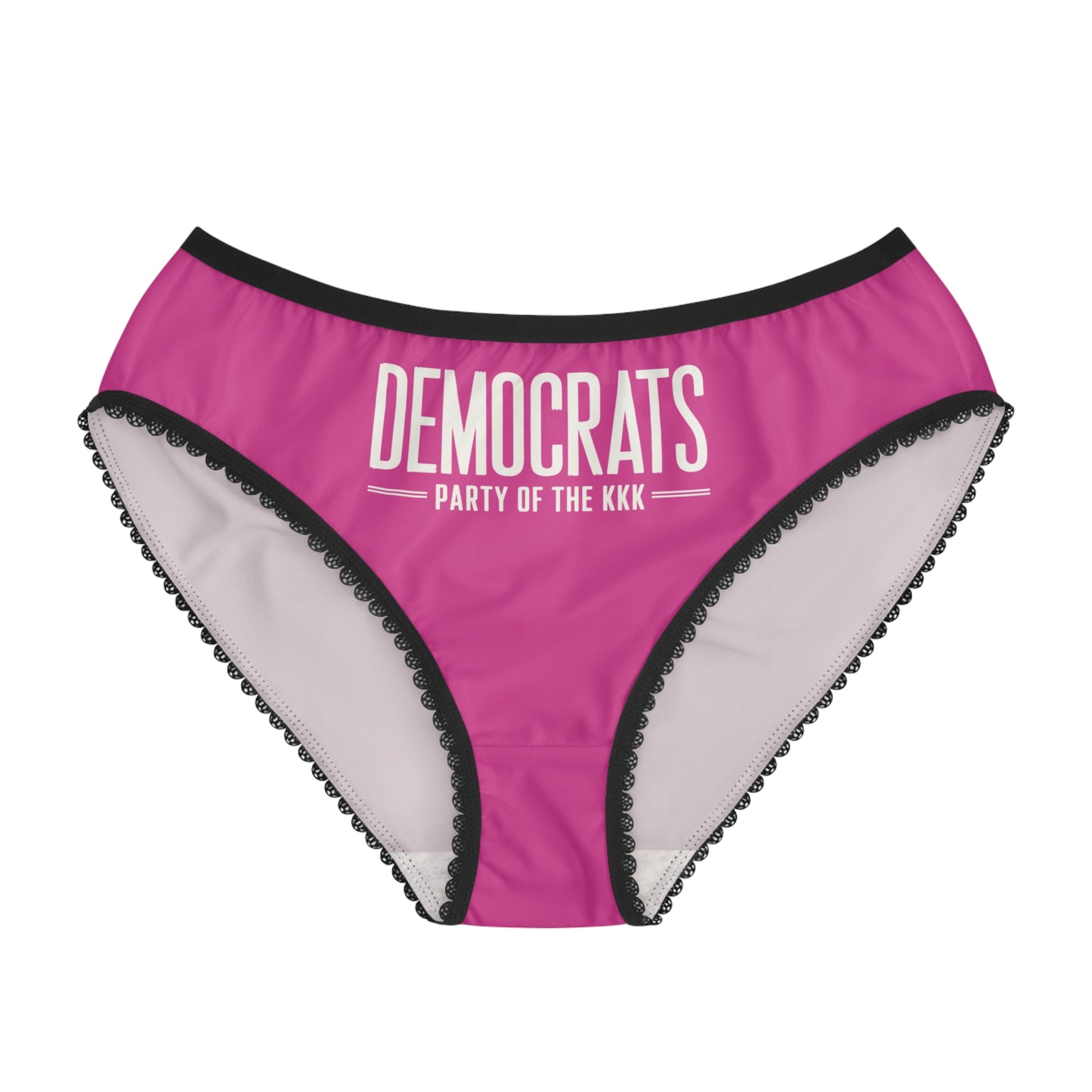 "Democrats - Party of the KKK", Women's Briefs (Strongboy Pink)