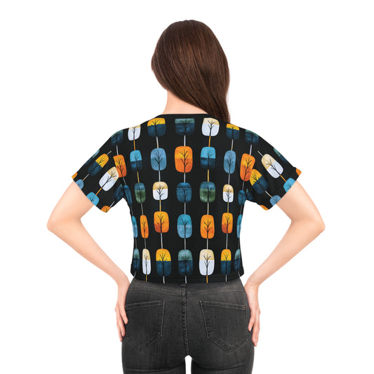 "Skyroot Grove", Crop Tee (Skyroot Black Collar)