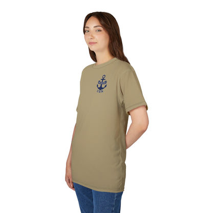 "USN Anchor", Unisex T-shirt (Service Khaki)