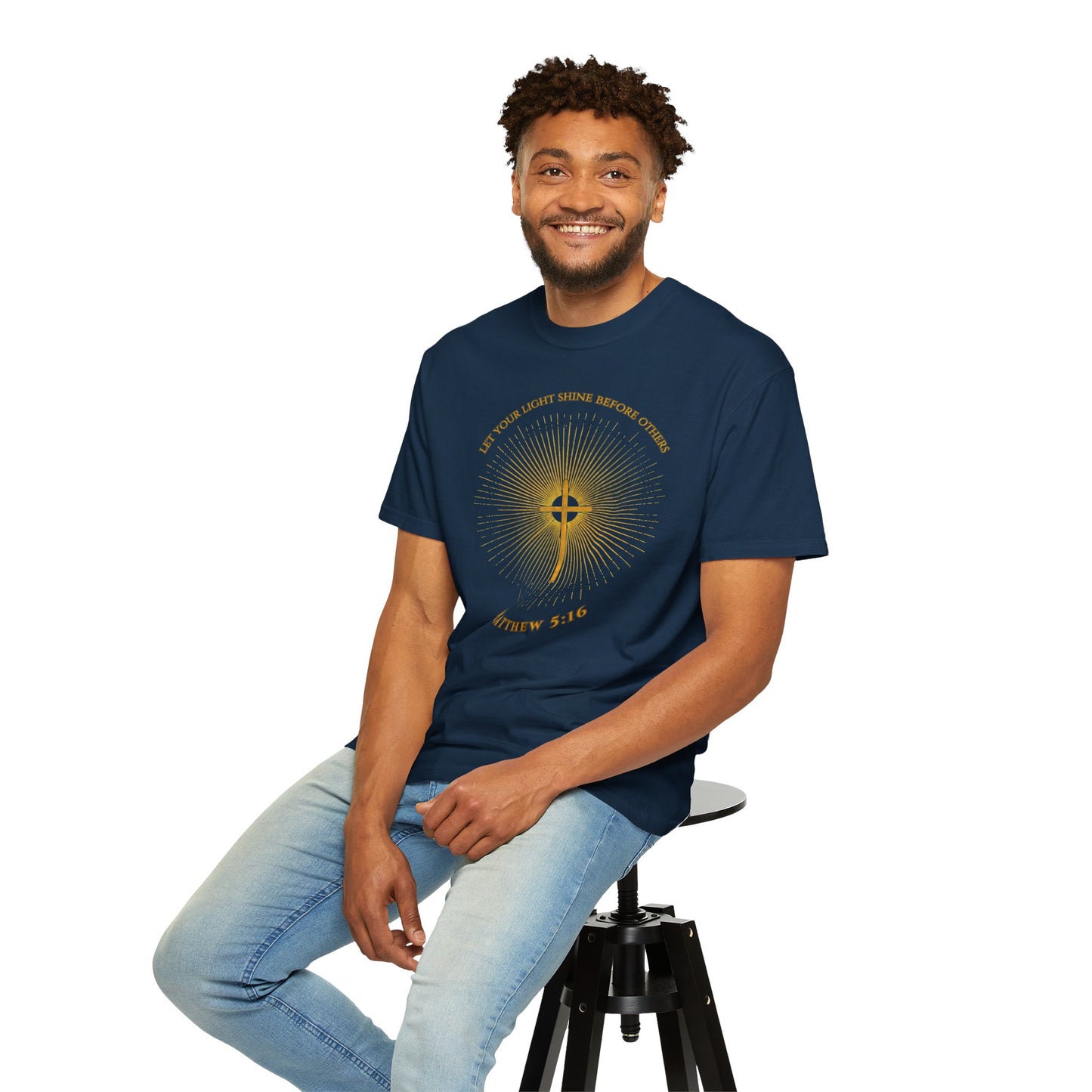 "Matthew 5:16 Sunburst", Unisex T-shirt