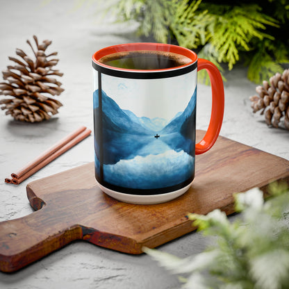 "Connected in Silence - Psalm 46:10", Colorful Mugs (11oz, 15oz)