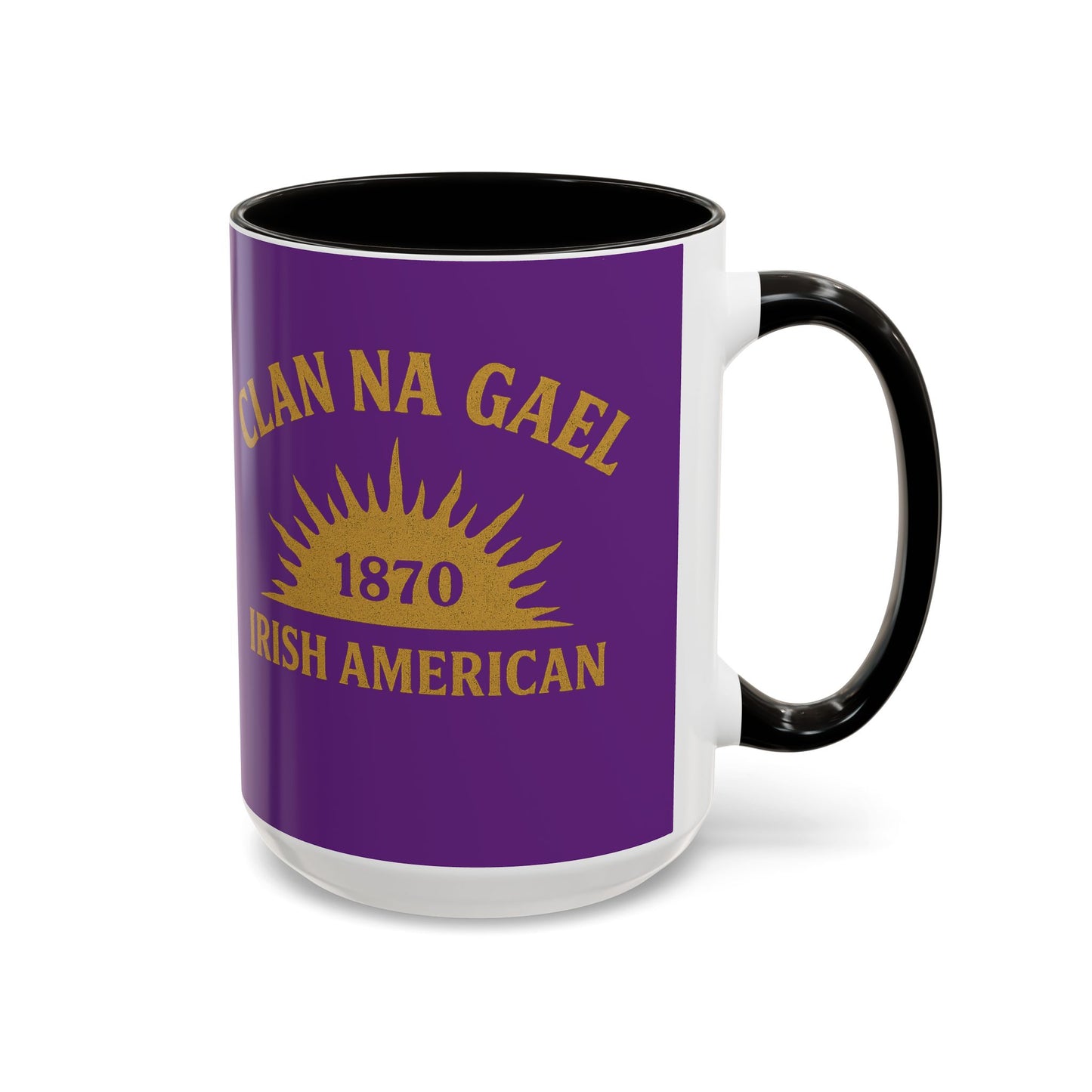 "Clan na Gael - Irish American", Colorful Mugs (11oz, 15oz) (Vesper Violet)