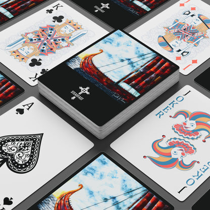 "Patched Over", Fine Art Playing Cards (Void Black)