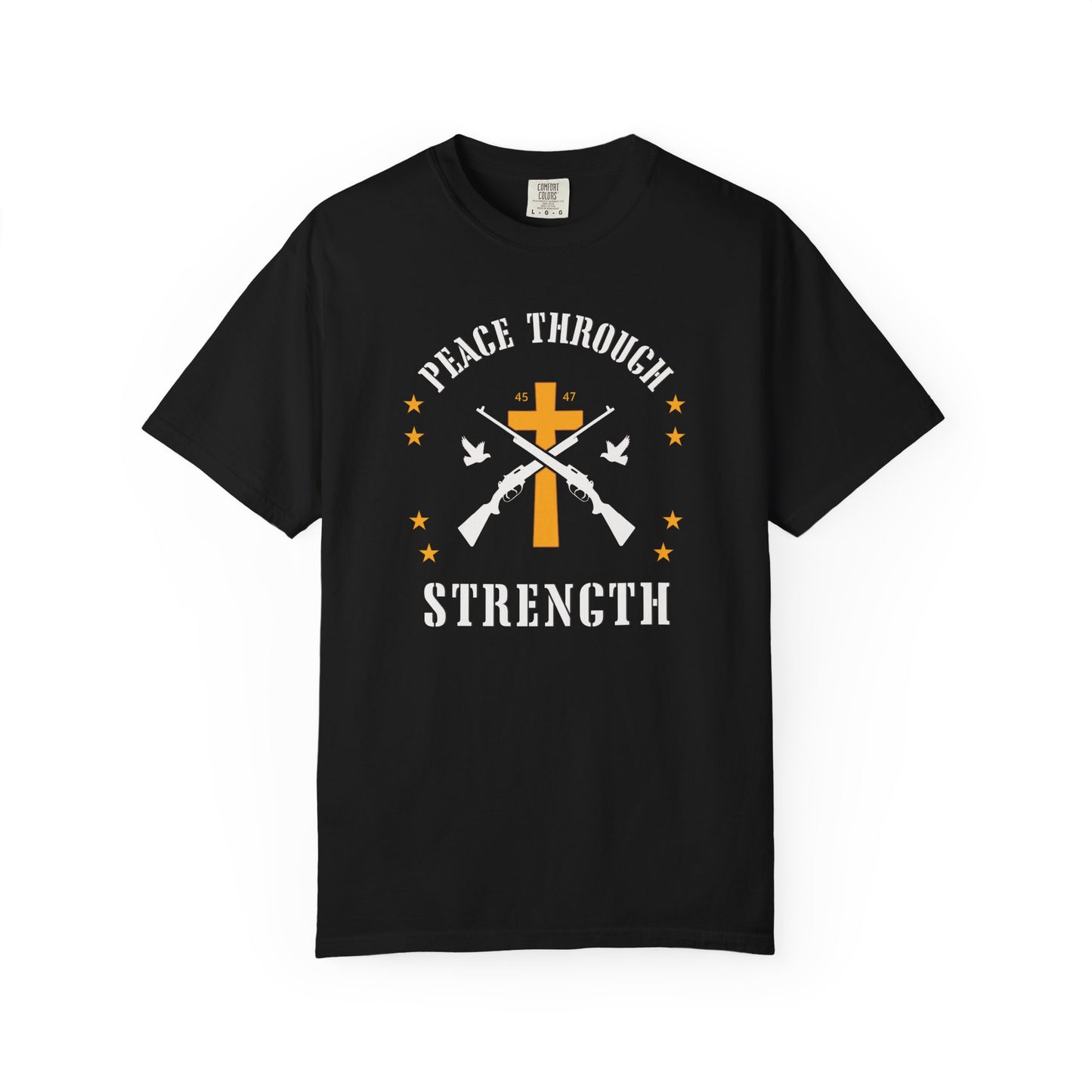 "Peace Through Strength" #01, Unisex T-shirt