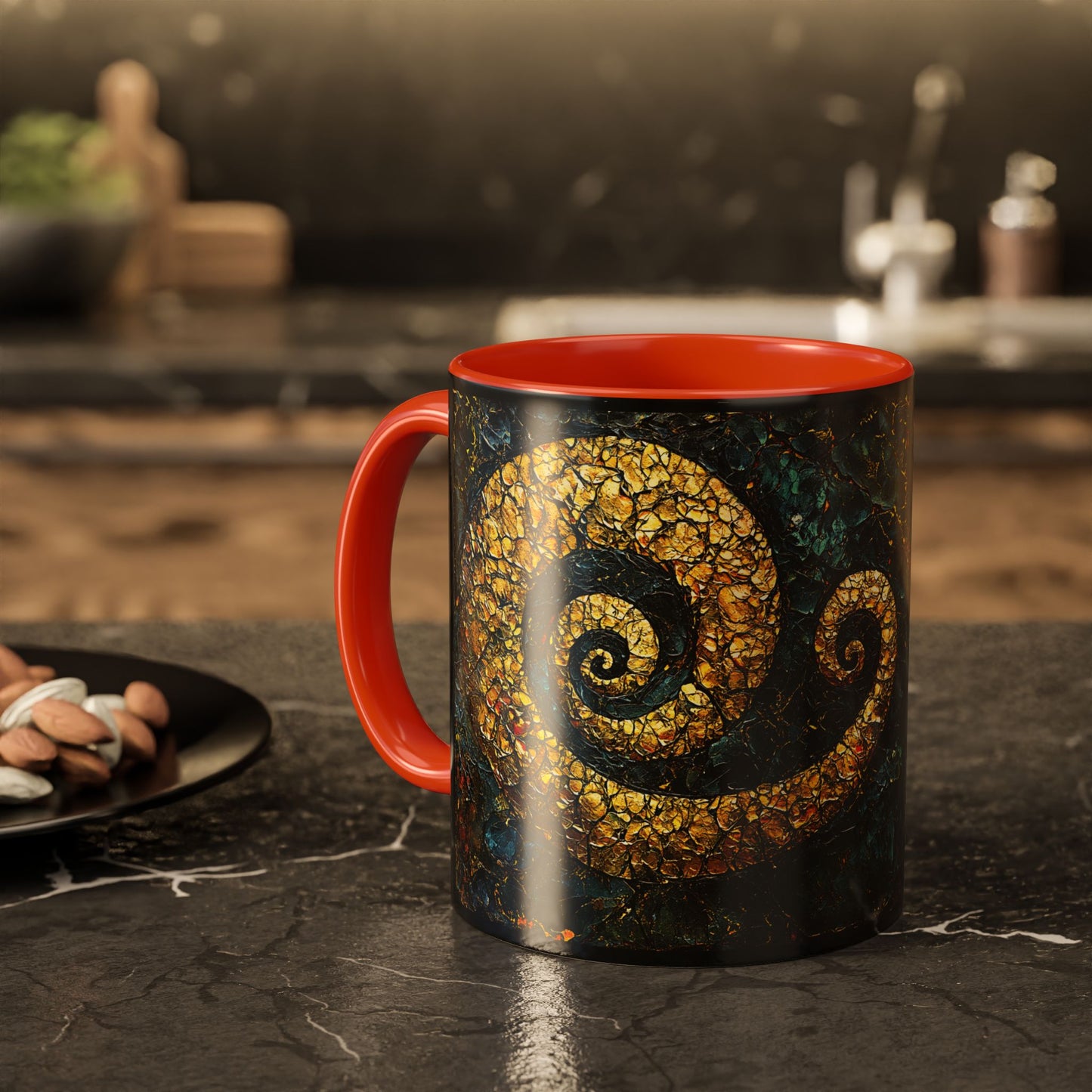 "From Stone to Savior's Light", Colorful Mugs (11oz, 15oz)