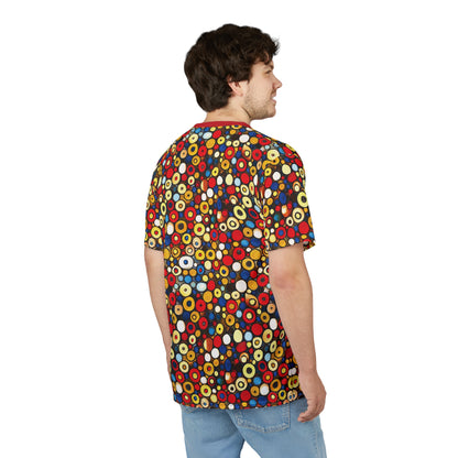 "Bits and Bobs", Unisex Tee (Flame Scarlet Collar)