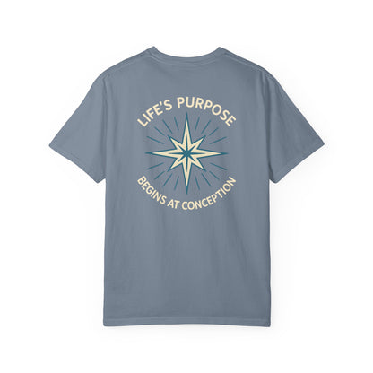 "Life's Purpose Begins at Conception #01", Unisex T-shirt