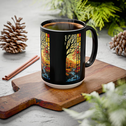 "Realization at 5", Colorful Mugs (11oz, 15oz)