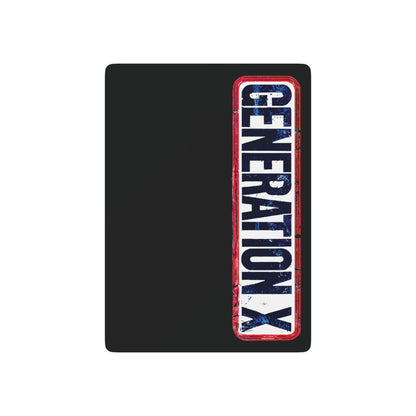 "Generation X", Retro Playing Cards (70's Black)