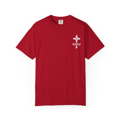 "Steadfast Cross in White", Unisex T-shirt