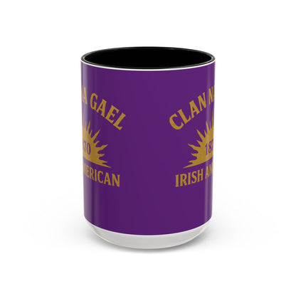 "Clan na Gael - Irish American", Colorful Mugs (11oz, 15oz) (Vesper Violet)